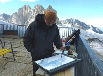 Kurzvideo: Malen am Dachstein